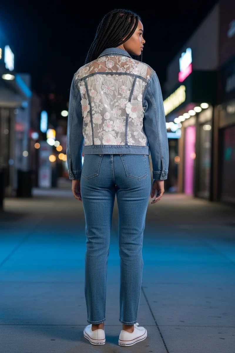 Botanical Study No. 14, a one-of-one piece from the Botanical collection, photographed on the model.