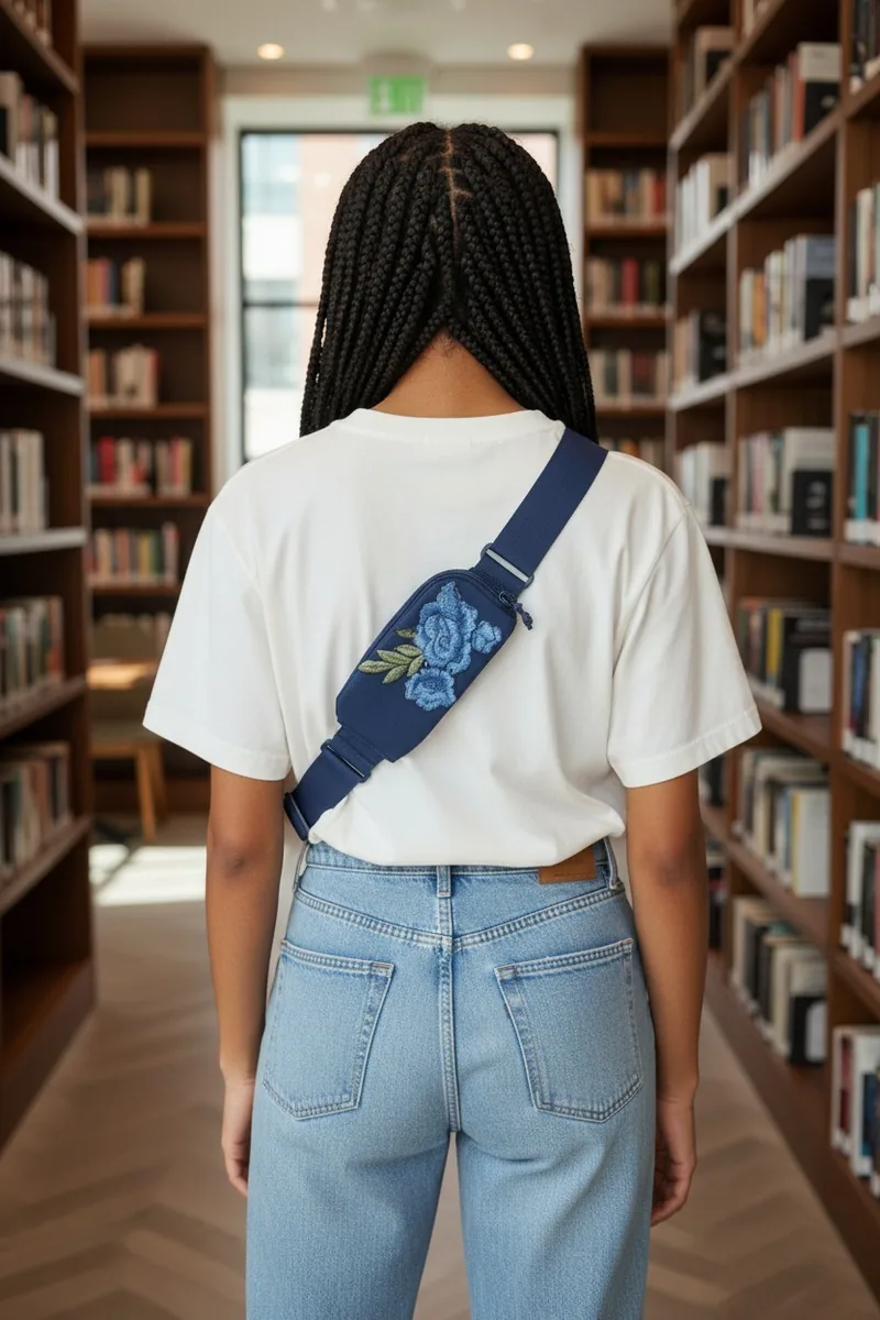 Botanical Study No. 46, a one-of-one piece from the Botanical collection, photographed on the model.