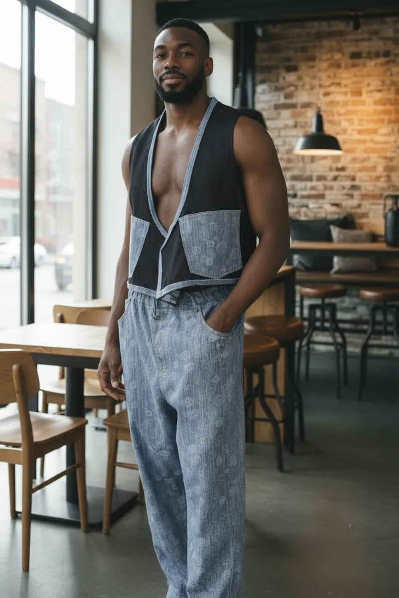 Apparel Study No. 05, a one-of-one piece, photographed on the model.