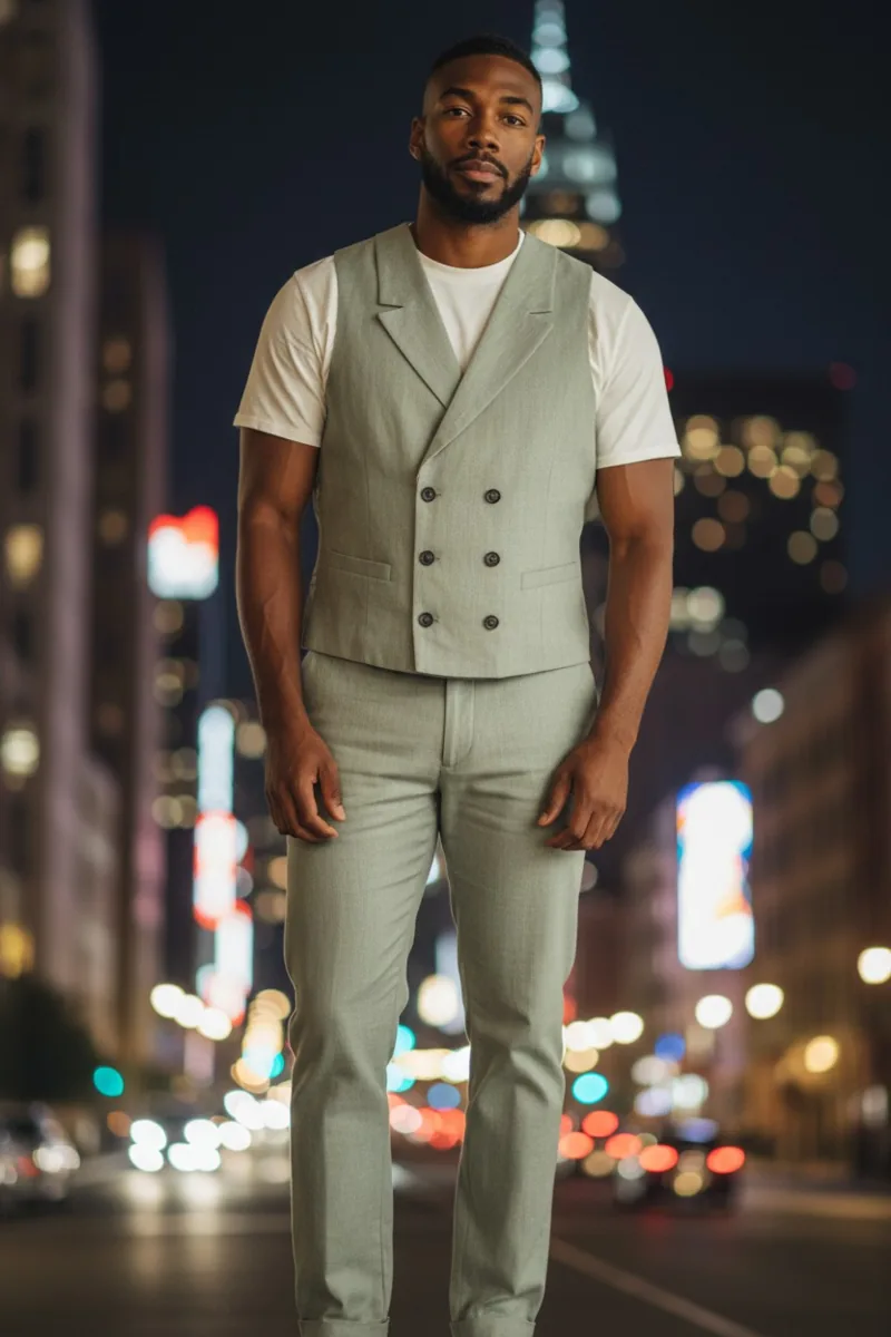 Apparel Study No. 10, a one-of-one piece, photographed on the model.