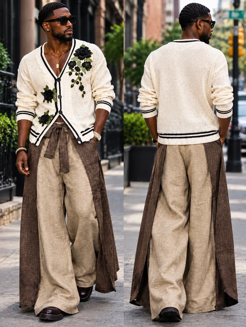 Resort Study No. 15, a one-of-one piece from the Luxury Resort Wear collection, photographed on the model.