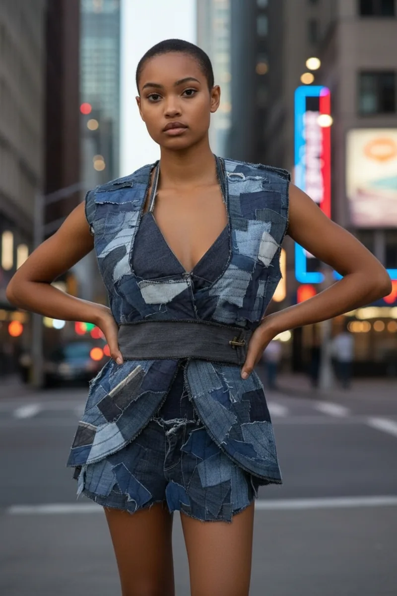 Apparel Study No. 04, a one-of-one piece, photographed on the model.